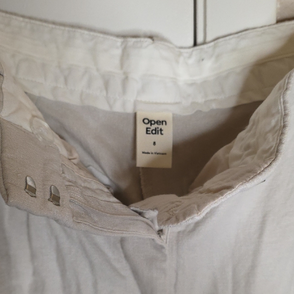 Open Edit Everyday Linen Blend Pants • Grey Moonbeam 2️⃣ - Picture 10 of 11